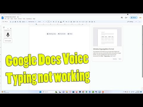 How to fix Google Docs Voice Typing not working Windows 11 & Windows 10