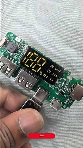 LED Dual USB 5V 2.4A Micro/Type-C Power Bank 18650 Charging Module