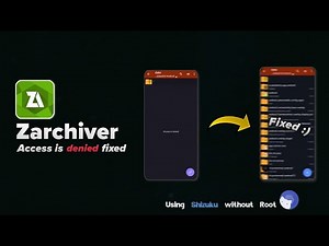 How to Fix Access Denied in Zarchiver 2024 | Access the Root Folder Without Root Using Shizuku 2025