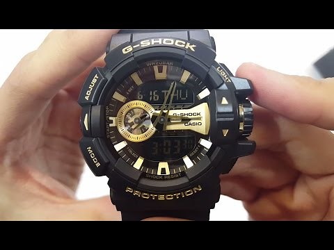 CASIO G-SHOCK WATCH GA-400GB-1A9 UNBOXING