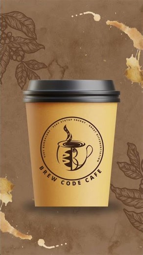 What If a Café Was Built for Coders? ☕💻 | Brand Identity Reveal #brandidentity #logodesign