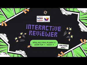 Araling Panlipunan 8 MATATAG Q1 Week 4-5 Interactive Quiz