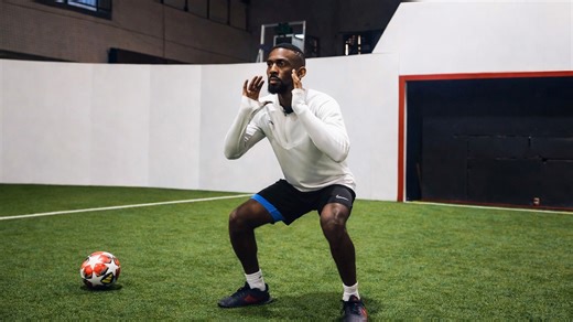 A 5-minute high-intensity football workout