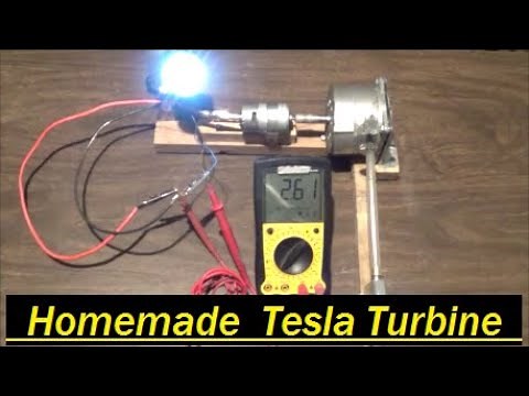 Homemade Tesla Turbine still producing power after 5 years!