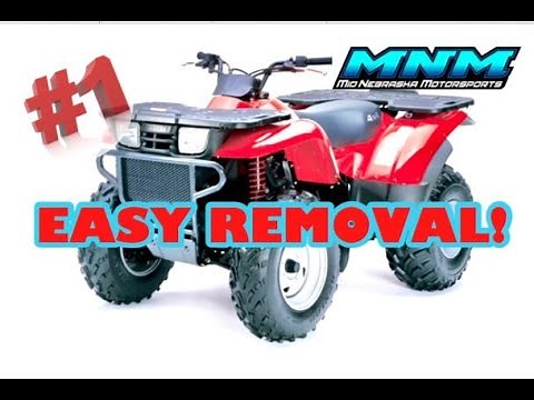 Quick & Easy - Kawasaki Prairie 400 KVF400 - Fender Panel Removal - Replace Parts