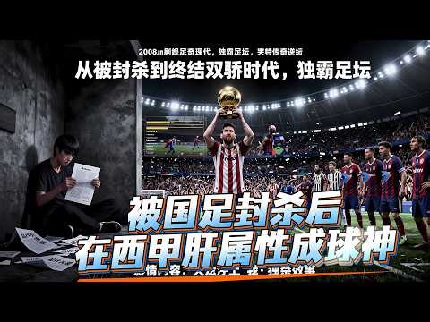 《被国足封杀后，在西甲肝属性成球神》1-85，2008年被国足封杀污名化！远赴西班牙肝属性，从梦三巴萨到梅罗巅峰，蓦然回首已成球神！从此双骄时代，变我一人独霸足坛的传奇岁月！