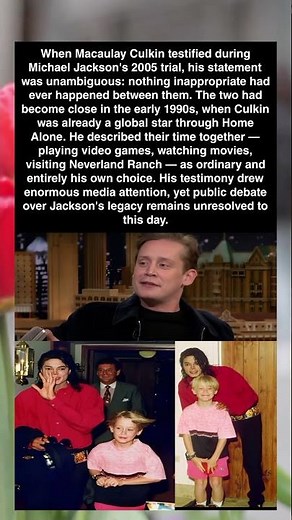 When Macaulay Culkin Took the Stand for Michael Jackson in 2005
