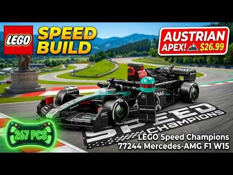 LEGO Speed Champions 77244 Mercedes-AMG F1 W15 🖤💚 | Satisfying Speed Build 🏎️