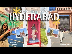 Hyderabad Travel Vlog 🕌 Chaarminar, Ramoji Film City 📽️ 2 Days in Hyderabad 💕 #vlog #hyderabad