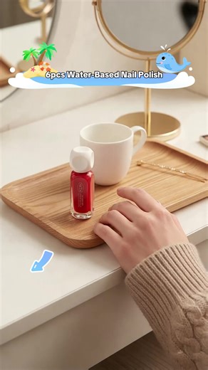 Hypoallergenic Water-Based Peel-Off Nail Polish Set, 6-Piece Long-Lasting Quick-Dry Nail Art Kit, Ideal for Women & Girls, Manicure Essentials organizer holder tips pen #nailpolish #kidsnailpolish #nailpolishtips #gelpolishkit #nailtechsupplies #nailpolishholder #valentinesdaynailinspo #nailcolors #nailpolishpen #nailpolishorganizer