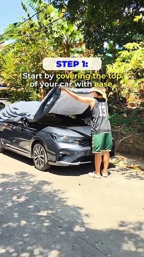 Installing your WEATHERMAN CAR COVER has never been this easy! ✅ Follow these simple steps and get full protection in seconds! ⚡ Step 1: Start by covering the top of your car. ⚡ Step 2: Pull it down smoothly to the bottom. ⚡ Step 3: Secure all edges and corners for a perfect fit. That’s it! Quick, hassle-free, and effective! 💯 Now your car is safe from rain, dust, scratches, and UV damage. 🛒 Get yours today! FREE SHIPPING COD available! 📦 #WeathermanCarCover #CarProtection #EasyInstallation #