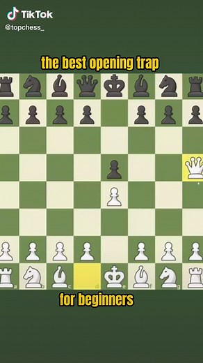 Best opening against beginners #chess #chesstok #opening #bisschop #rook #queen
