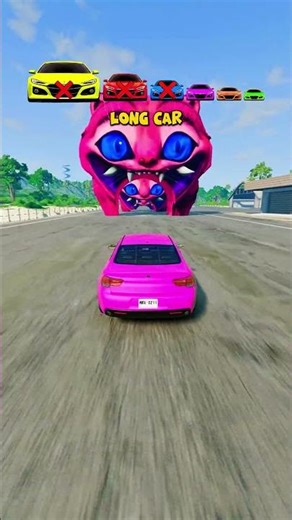Big and Small Car vs Derpy Tiger Demon– BeamNG.Drive