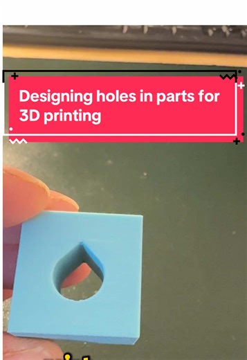 3D printing upright holes in parts with Fusion360 tutorial #tutorials #3dprinting #fusion360 #3ddesign #fyp