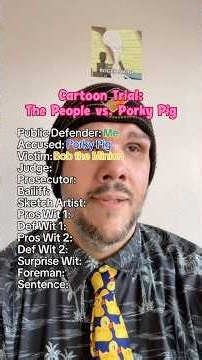 Cartoon Trial: The People vs. Porky Pig