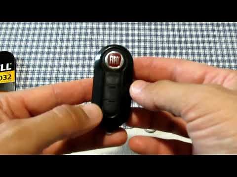 FIAT come sostituire la pila nella chiave KEY FIAT PANDA, DOBLO, PUNTO, PANDA 4X4, 500, 500L