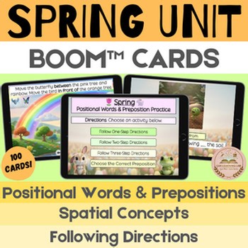 Spring Boom™ Cards: Positional Words, Prepositions, Spatial Concepts, Directions