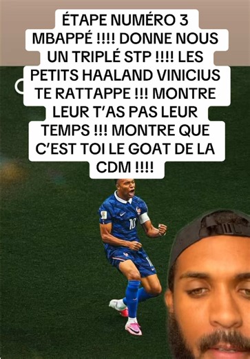 Mbappe stp !!! Rattrape Messi et choque le monde ! Que les haters continue leur retournement de veste !!! #kylianmbappé #mbappe #foot #kykydebondy #coupedumonde