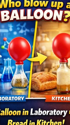 Who Blows the Balloon? From Lab Experiments to Kitchen Baking. #STEMS #YeastExperiment #KidsScience