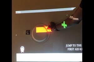 Earthquake Game With Projection Mapping and CV