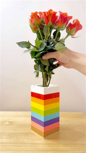 Just Add Water | LEGO Rainbow Vase