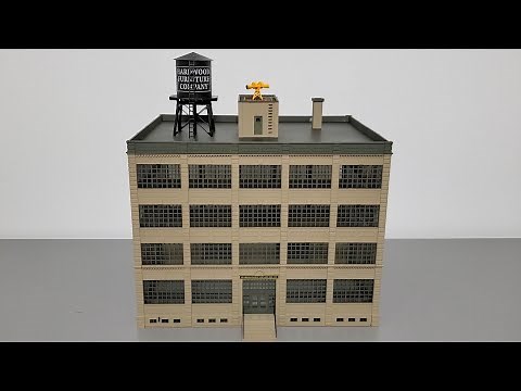 Walthers Cornerstone Hardwood Furniture Company HO (1/87) Scale building kit analysis and review
