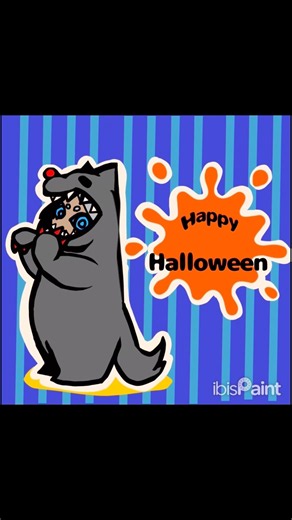 気ままにお絵描きハロウィン編3#イラスト #イラストメイキング #artshorts #drawing