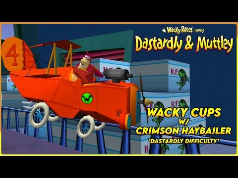 Wacky Races PS2 - Wacky Cups w/ Crimson Haybailer (Dastardly Difficulty)