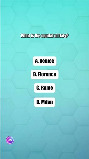 What is the capital of Italy 🌆
