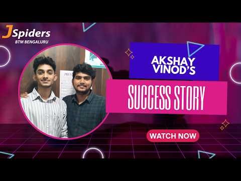 AKSHAY VINOD’s Success Story WATCH NOW