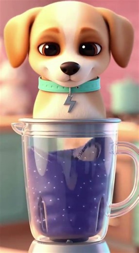 The blender dog that mixes emotions 🐶🌀