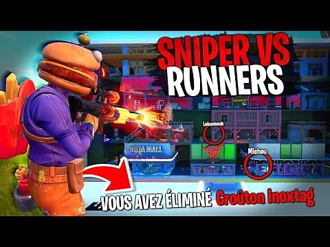 3 snipers vs 3 runners between Team Crouton on Fortnite Creative!
