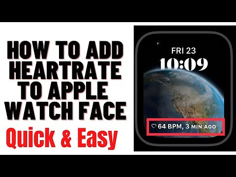HOW TO ADD HEARTRATE TO APPLE WATCH FACE 2024