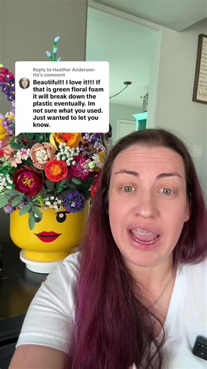 Replying to @Heather Anderson- Ha Dry floral foam LEGO stems… let’s talk about it 👀 I get this question a LOT: does floral foam destroy LEGO? I’ve done the research, talked to experienced builders, and tested it myself. Here’s what I’ve learned about humidity, pressure, and how I safely use foam for my LEGO botanical arrangements. I’m not here to dismiss anyone’s experience—but I will share what’s worked for me and why my builds hold up. And yes… if something does wear out, I’ve got backups rea