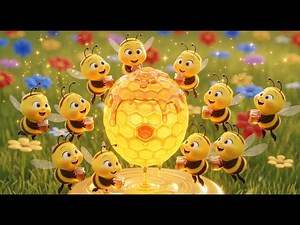 Ten Busy Bees Making Sweet Honey 🍯🐝 | Counting & Numbers for Kids | Fun Preschool Adventure