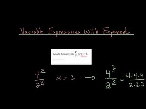 Variable Expressions With Exponents