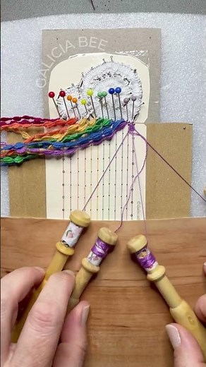 A 🌈 RAINBOW of 🍃 LEAF TALLIES! Have you tried this bobbin lace pattern yet? 😄