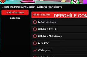 Roblox Titan Training Simulator Script Kill Aura, Hız Hilesi