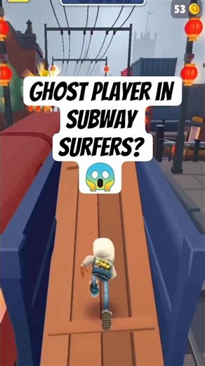 Ghost player ??? in subway surfers?? 🥶😰👻 #subwaysurfers #shorts #funny