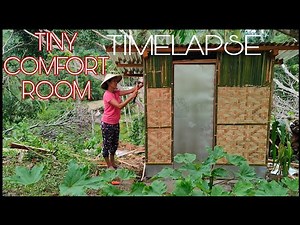 BUILDING A TINY NATIVE COMFORT ROOM AT THE FARM | TIMELAPSE