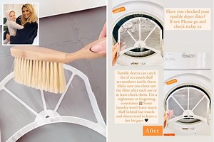 Mrs Hinch shares easy way she cleans her tumble dryer and it only takes seconds