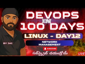 DevOps in 100 Days (Telugu) – Day 12 | Linux Network Management (ping, ifconfig, netstat, ss)