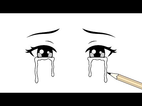 How to Draw Crying Anime Eyes & Tears