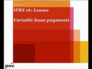 PwC's Analysing IFRS 16 Leases - 4. Variable lease payments