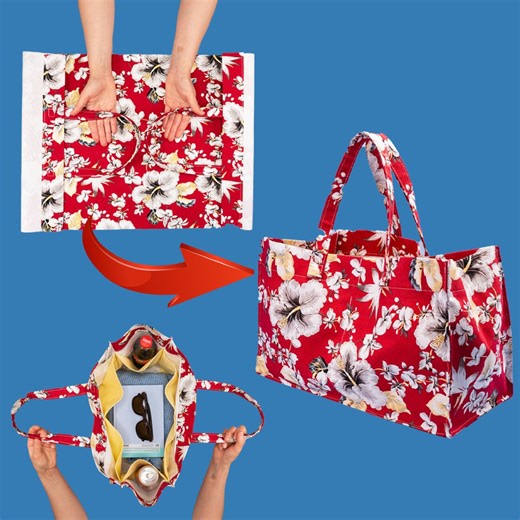 760K views · 7.4K reactions | Amazing korean style to sew a tote bag quickly and easily! | Miarti - Wiederverwendung | Facebook