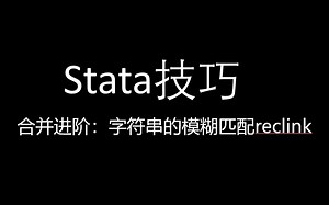 stata技巧-合并进阶：字符串的模糊匹配reclink