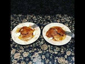 Making homemade pancake batter and light fluffy pancakes