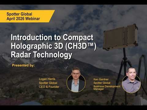 Introduction to Compact Holographic 3D (CH3D™) Radar Technology Webinar
