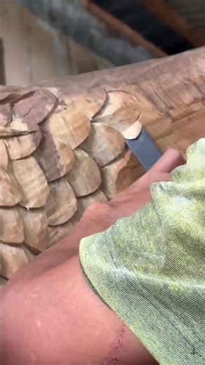Easy way to make eagle feathers #inspiras #woodworking