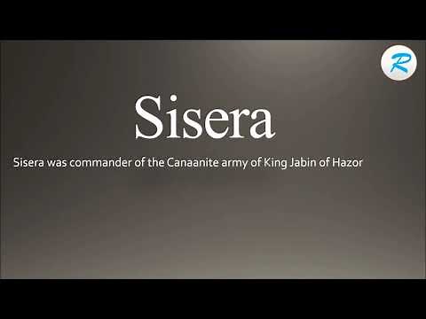 How to pronounce Sisera